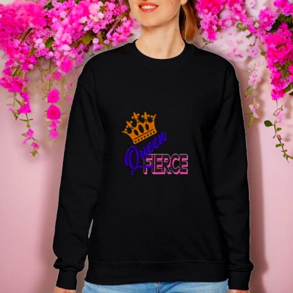 Queen Fierce Vintage sweat shirt